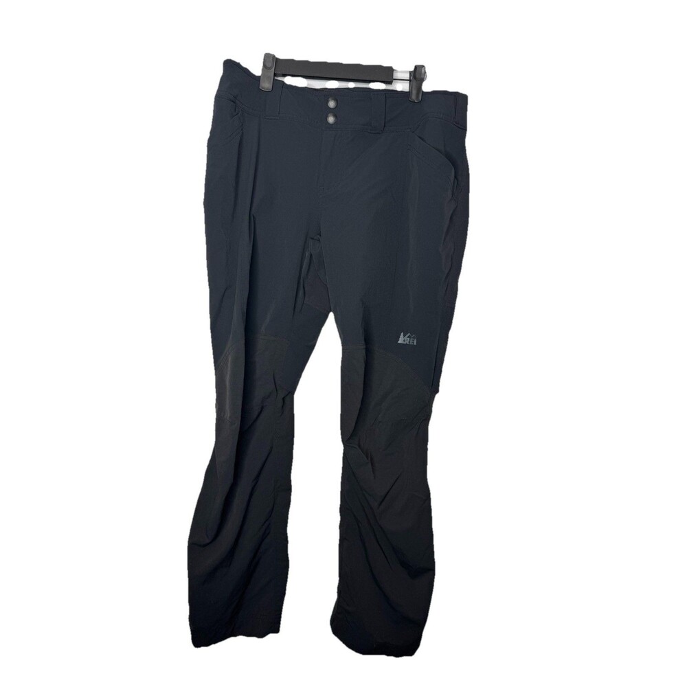 REI Hiking Pants 12 Petite Gray Nylon Stretch Vented Lightweight